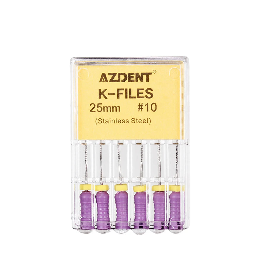 AZDENT K-Files (21/25/31mm, 6-Pack)