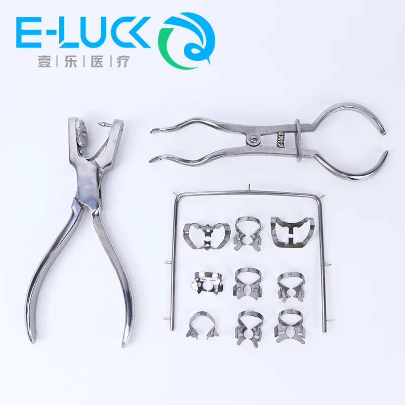 Rubber Dam Starter Kit (12-Piece, with Clamps)