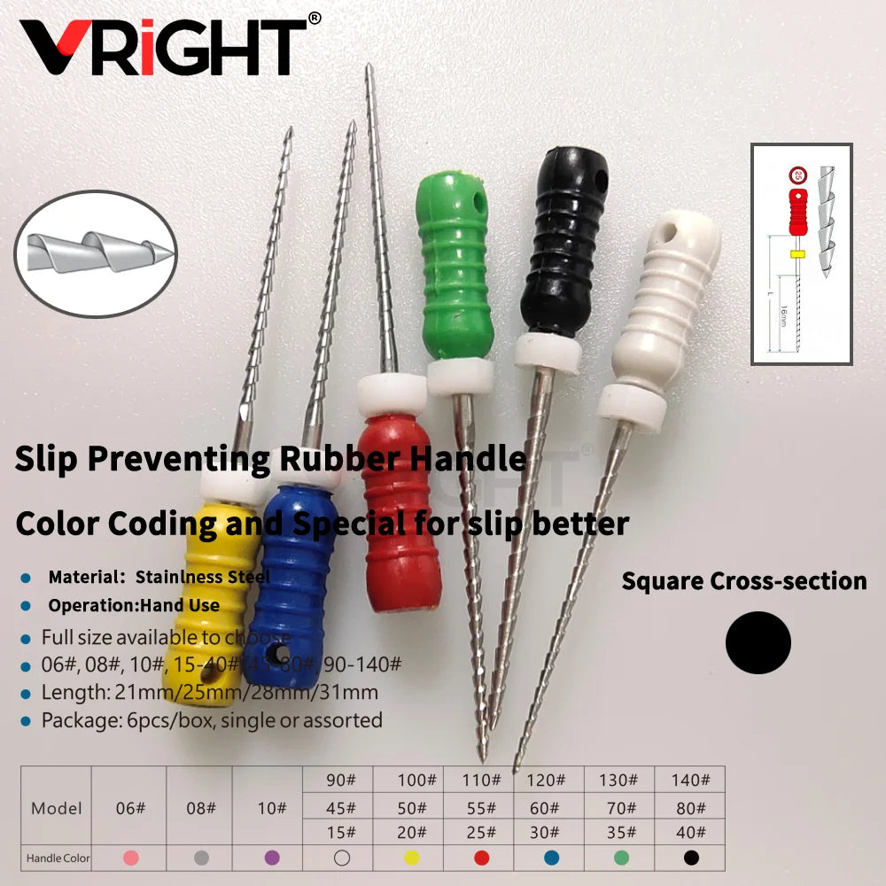 Endodontic Hand File Set (H-Files, Reamers & Spreaders)