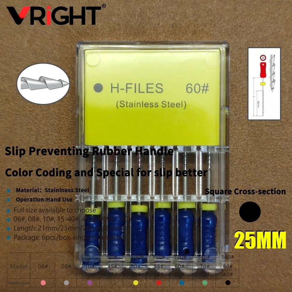 Endodontic Hand File Set (H-Files, Reamers & Spreaders)