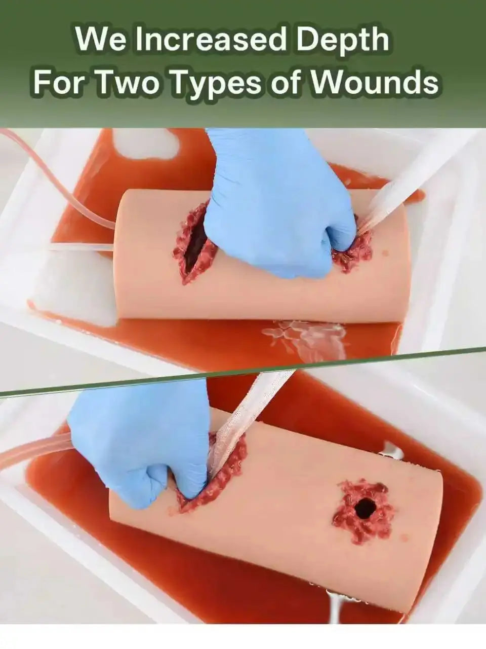 2-in-1 Wound Packing Trainer (Gunshot & Laceration)