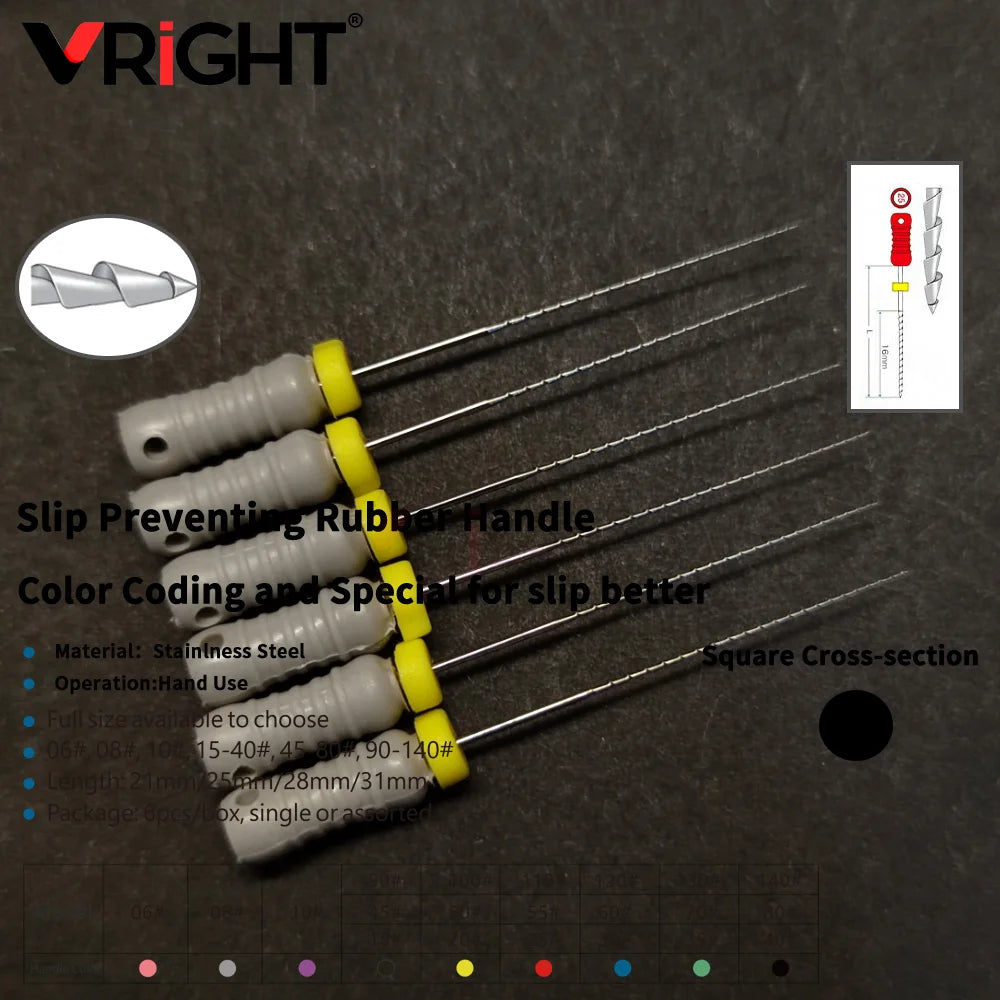 Endodontic Hand File Set (H-Files, Reamers & Spreaders)