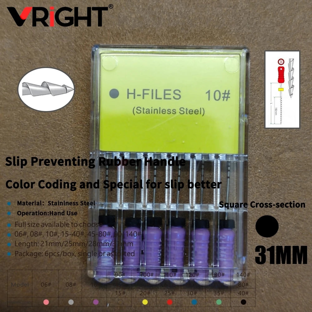 Endodontic Hand File Set (H-Files, Reamers & Spreaders)