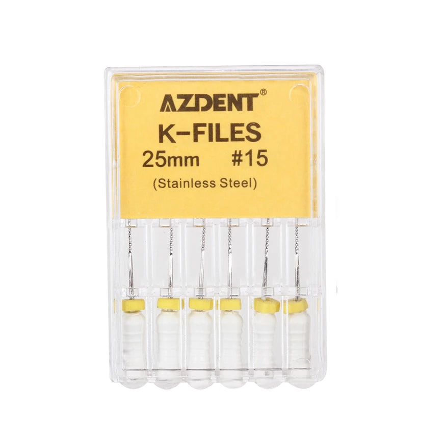 AZDENT K-Files (21/25/31mm, 6-Pack)
