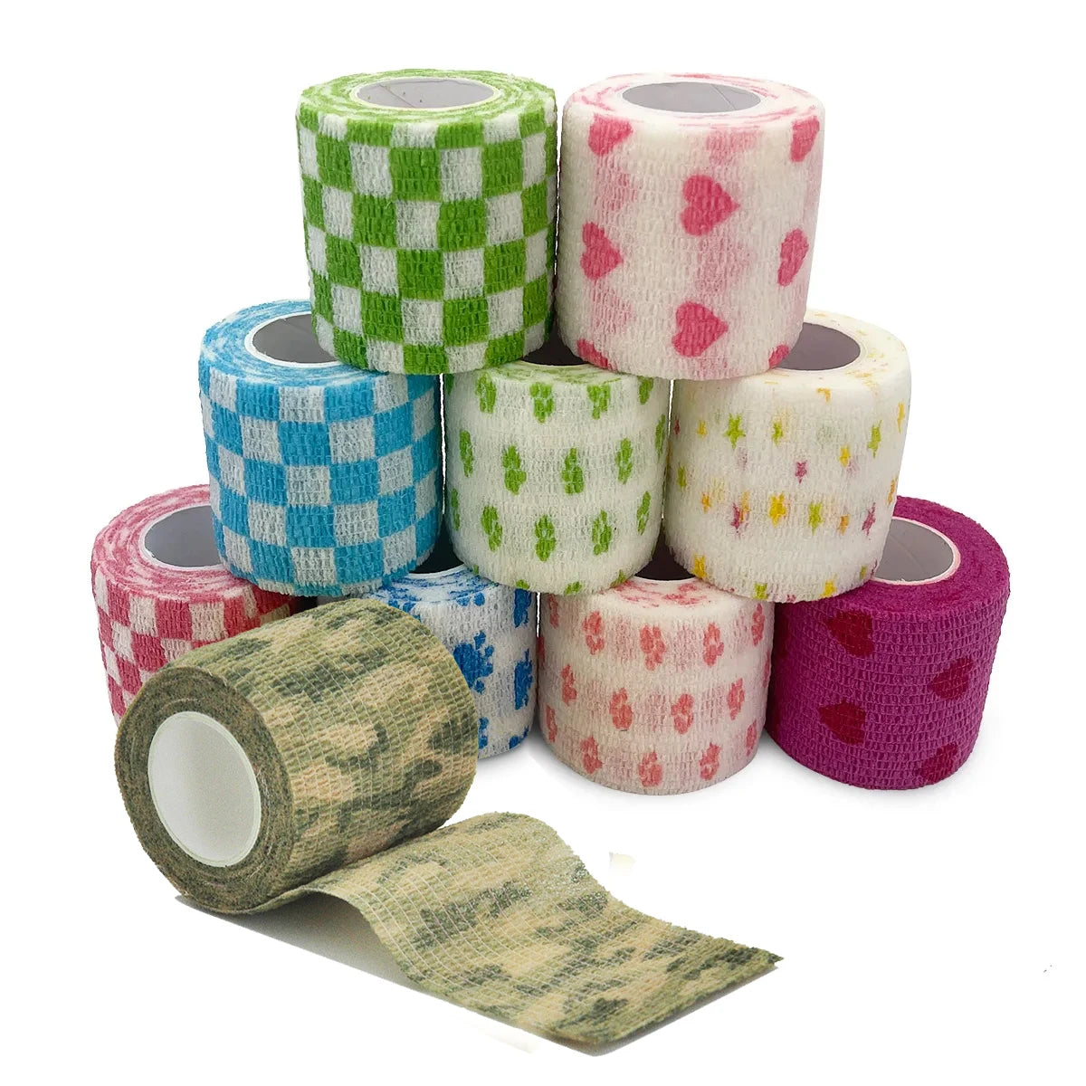 Colourful Self-Adhesive Sports Wrap Tape