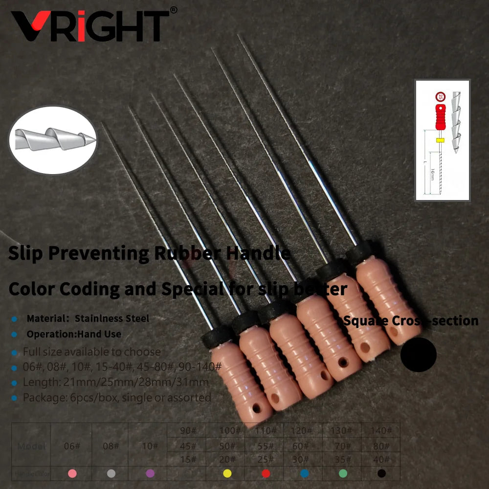 Endodontic Hand File Set (H-Files, Reamers & Spreaders)