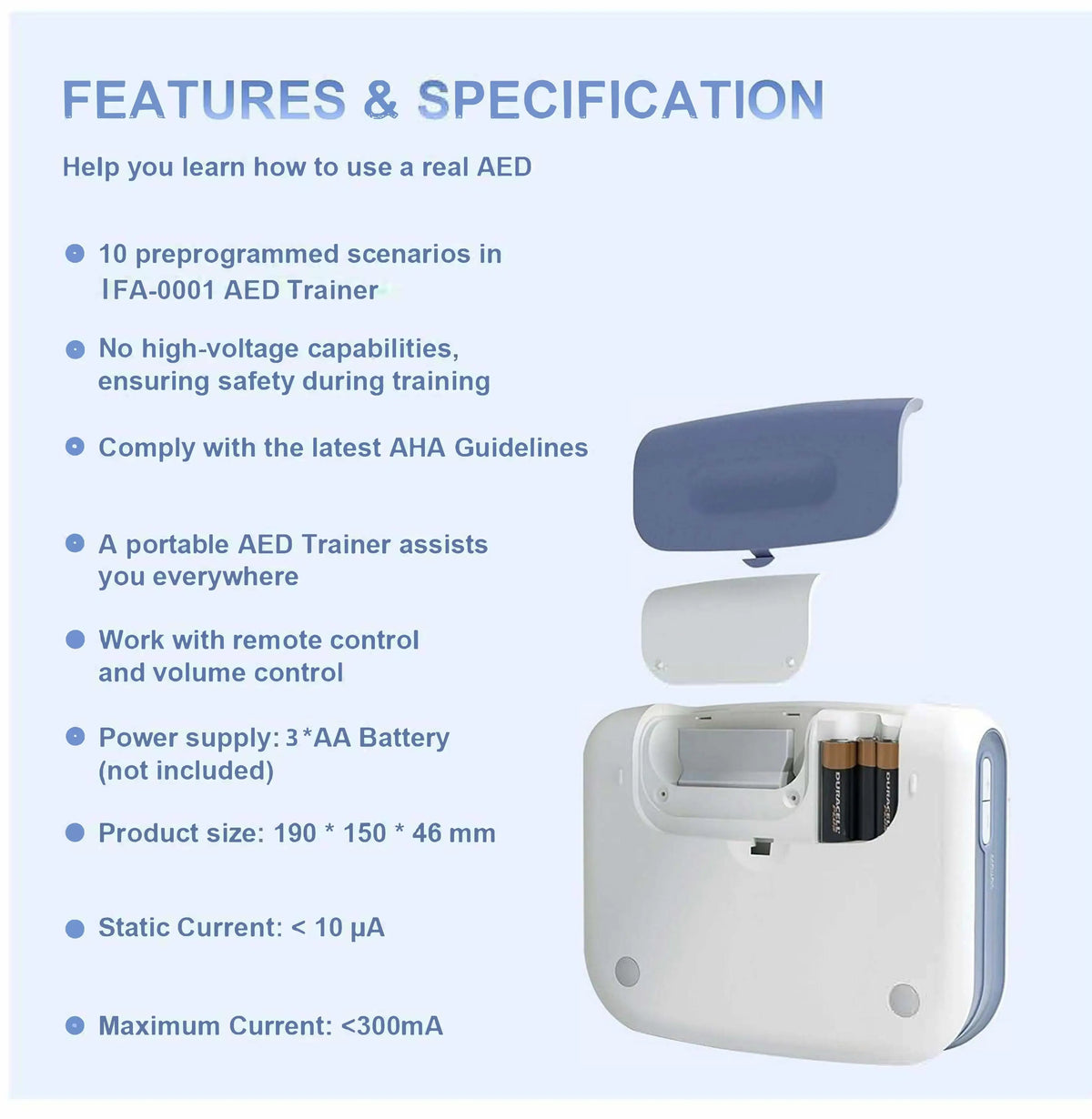 AED Trainer Unit (IFA-120C+)