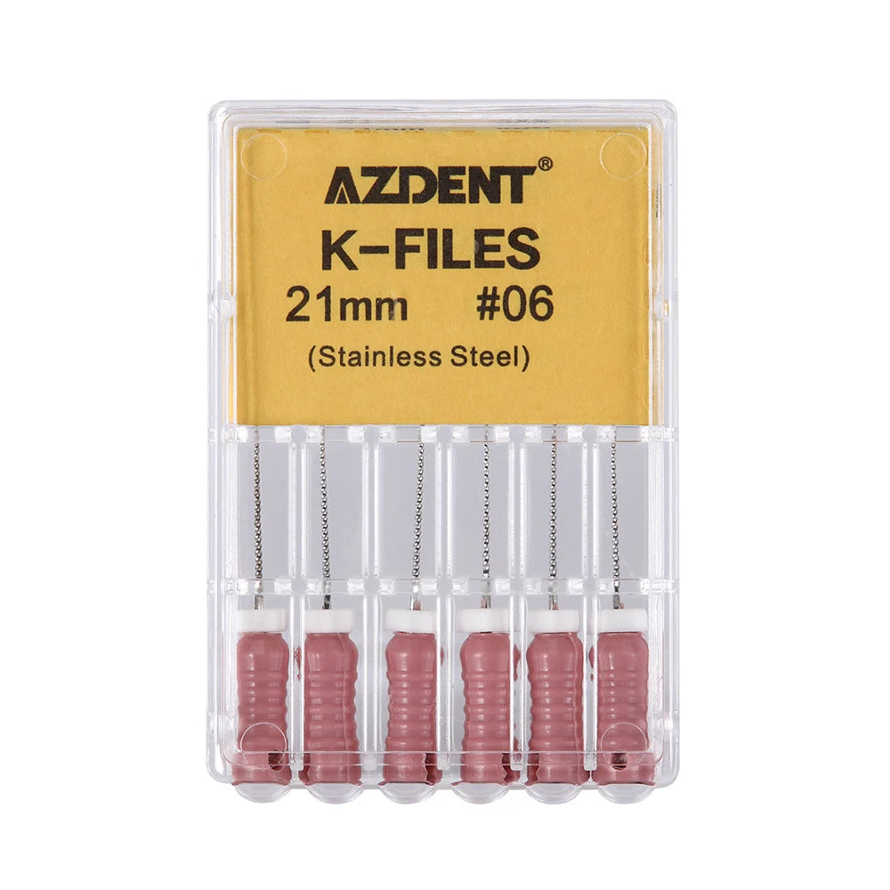 AZDENT K-Files (21/25/31mm, 6-Pack)