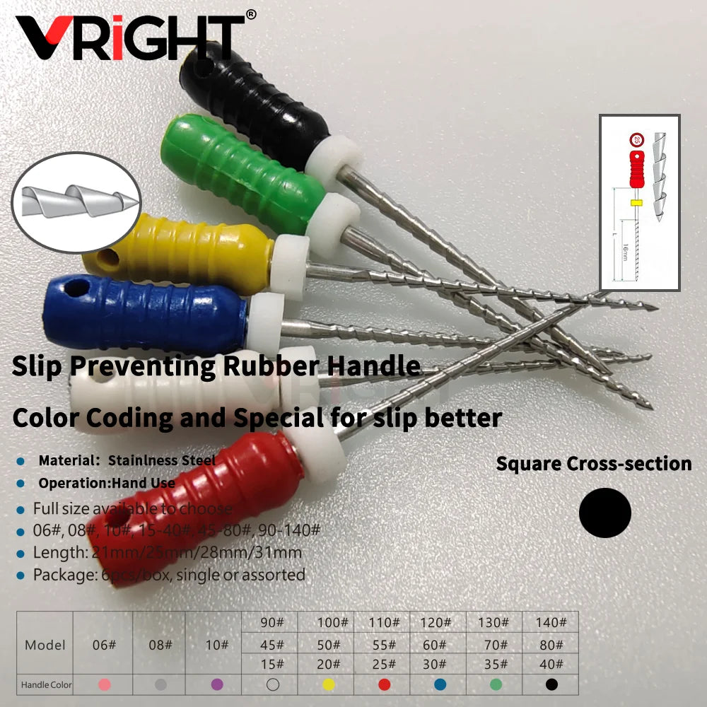 Endodontic Hand File Set (H-Files, Reamers & Spreaders)