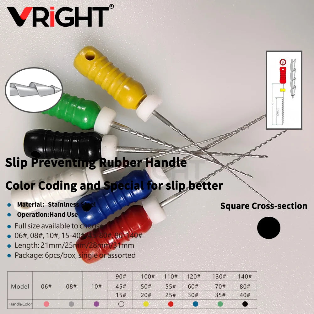 Endodontic Hand File Set (H-Files, Reamers & Spreaders)
