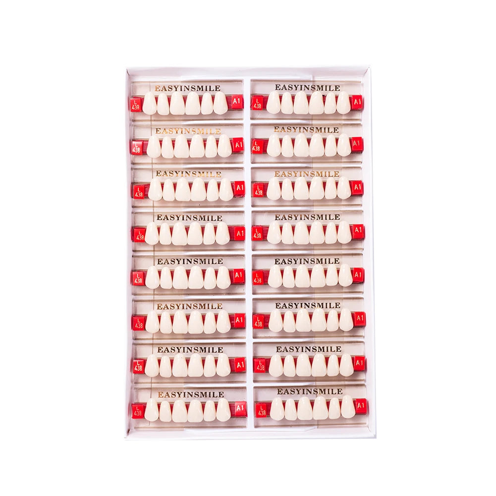 Acrylic Denture Teeth Set (Shades A1–D4, Upper/Lower)