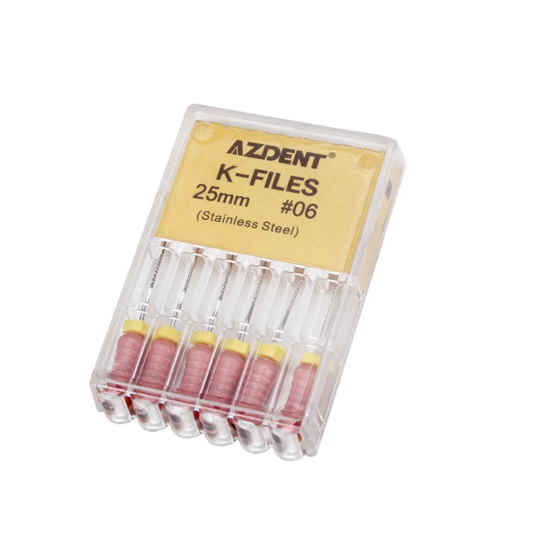 AZDENT K-Files (21/25/31mm, 6-Pack)