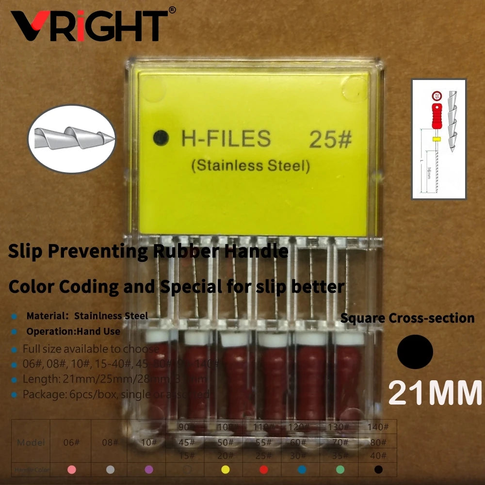 Endodontic Hand File Set (H-Files, Reamers & Spreaders)