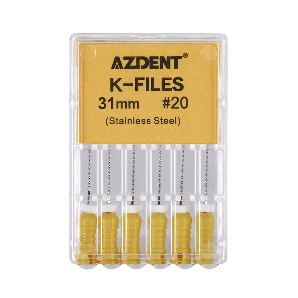 AZDENT K-Files (21/25/31mm, 6-Pack)