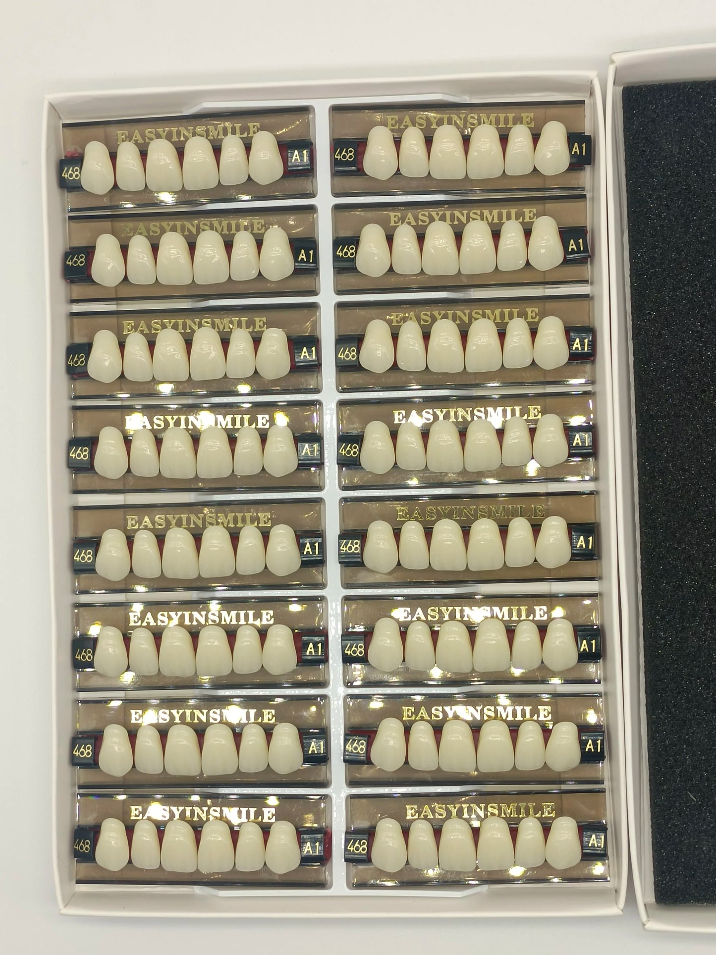 Acrylic Denture Teeth Set (Shades A1–D4, Upper/Lower)