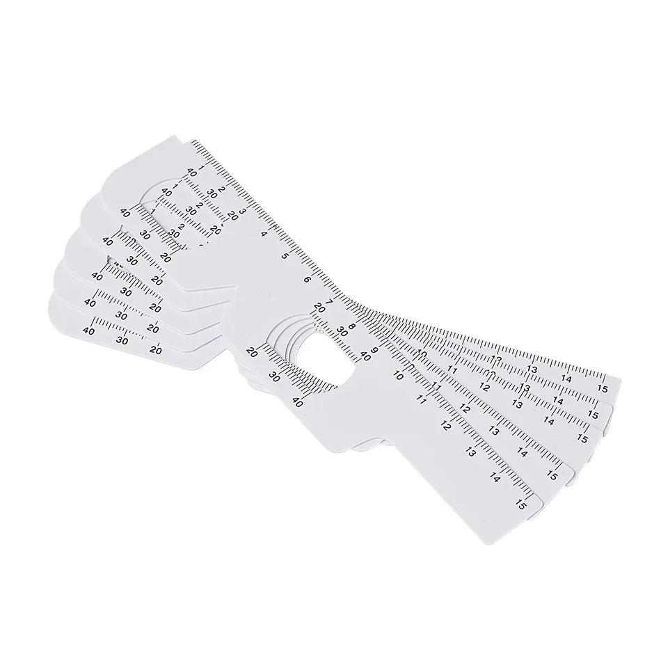 Preclinical PD (Pupillary Distance) Rulers & Occluder Set (5Pcs)