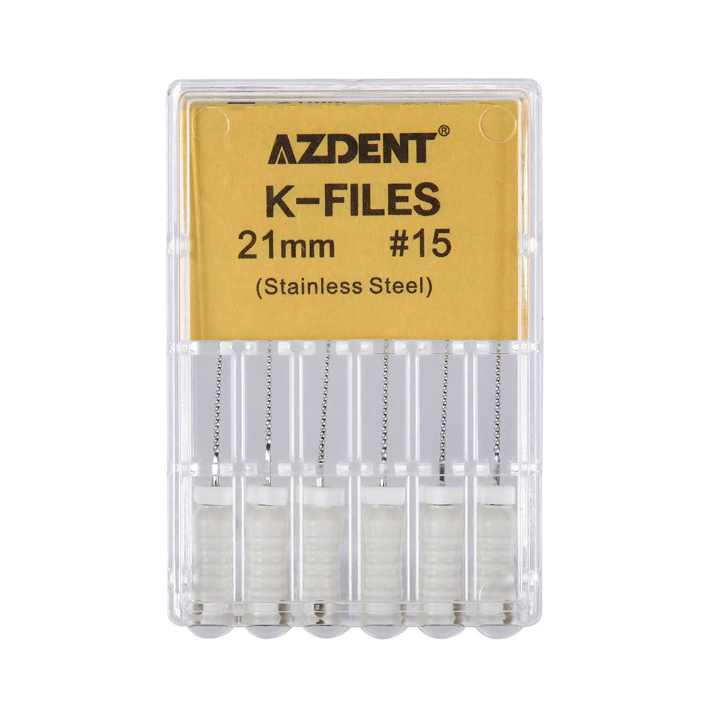 AZDENT K-Files (21/25/31mm, 6-Pack)