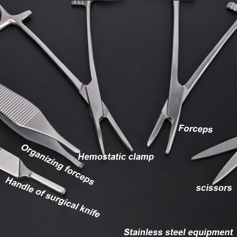 17Pcs/set Skin Suture Kit Surgical Skin Operate Suture Teaching Equipment MedicalStudents Surgical Suture Practice Training Kit