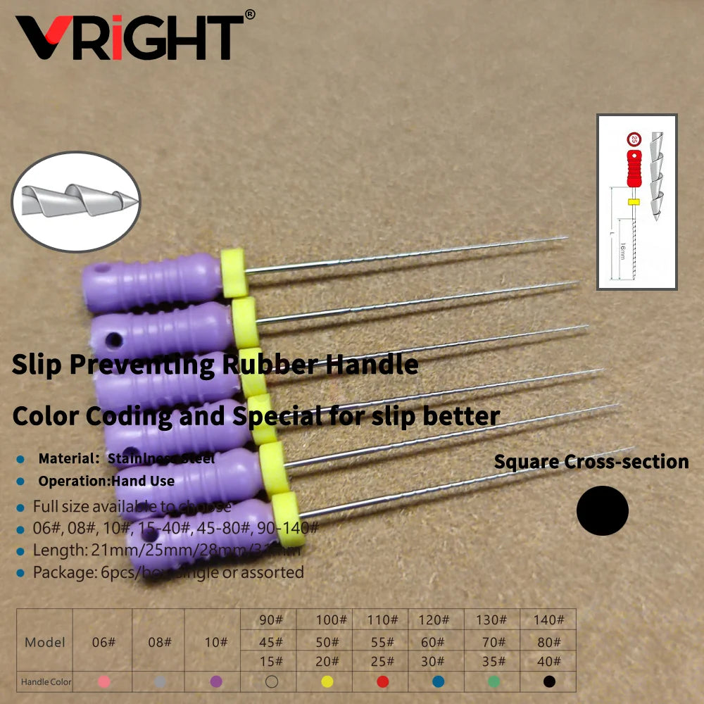 Endodontic Hand File Set (H-Files, Reamers & Spreaders)