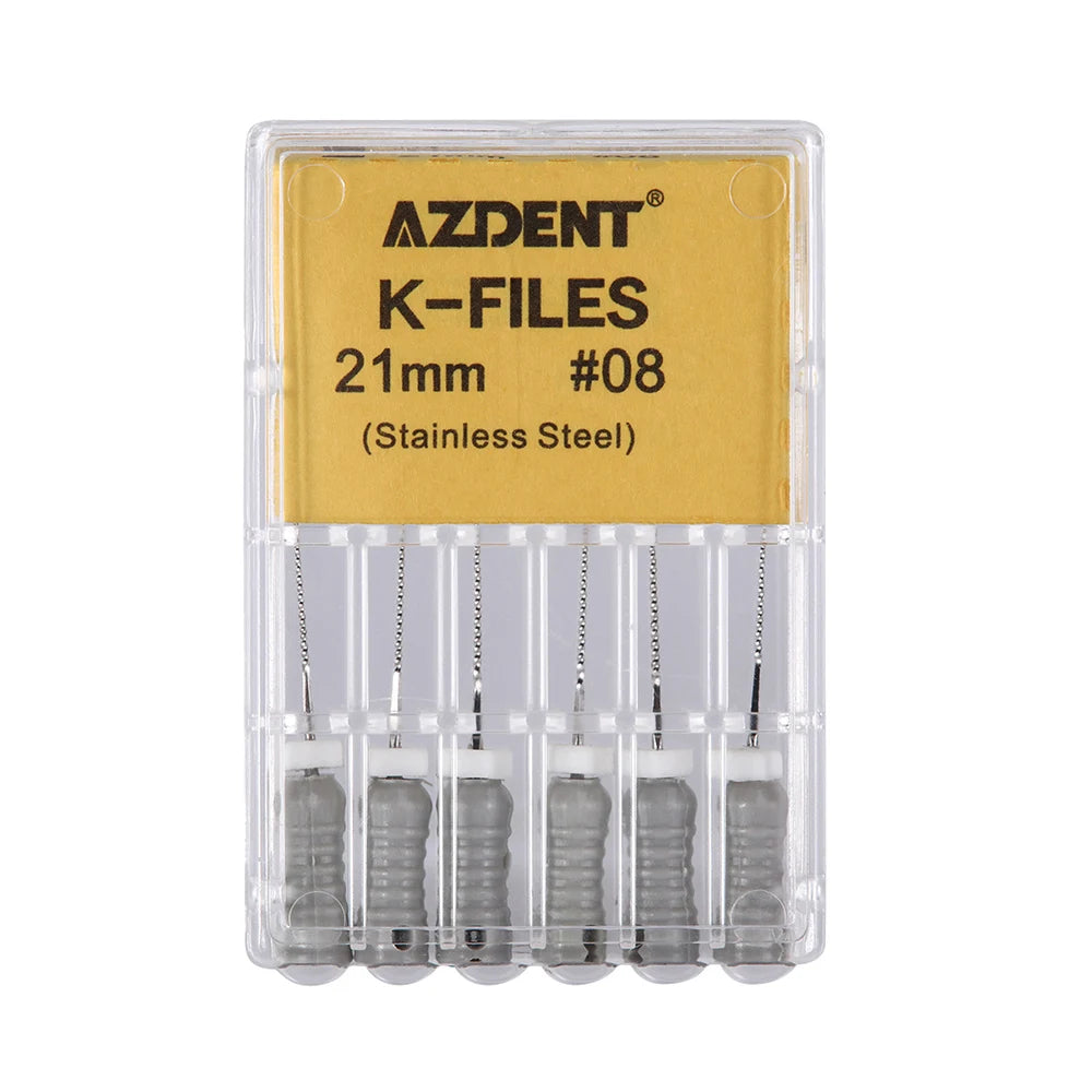 AZDENT K-Files (21/25/31mm, 6-Pack)