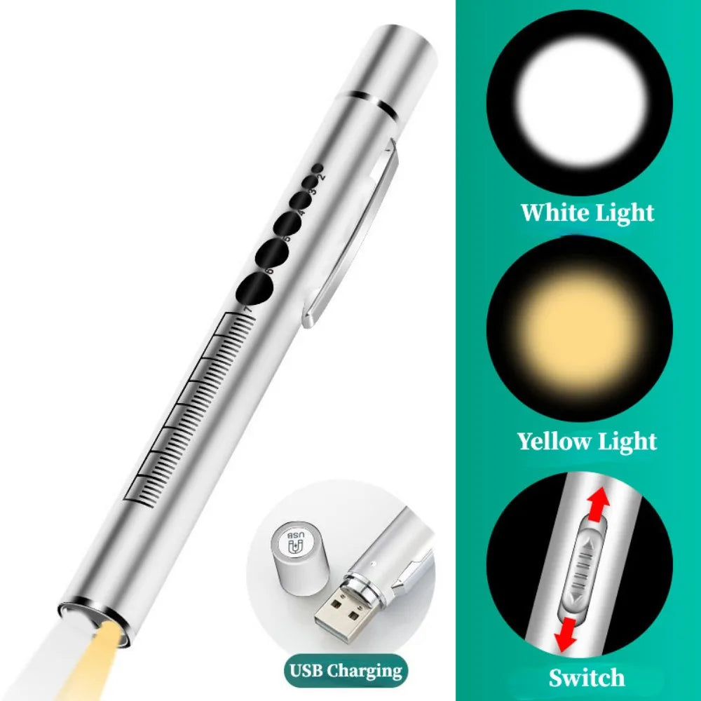 Rechargeable Pupil Gauge Penlight