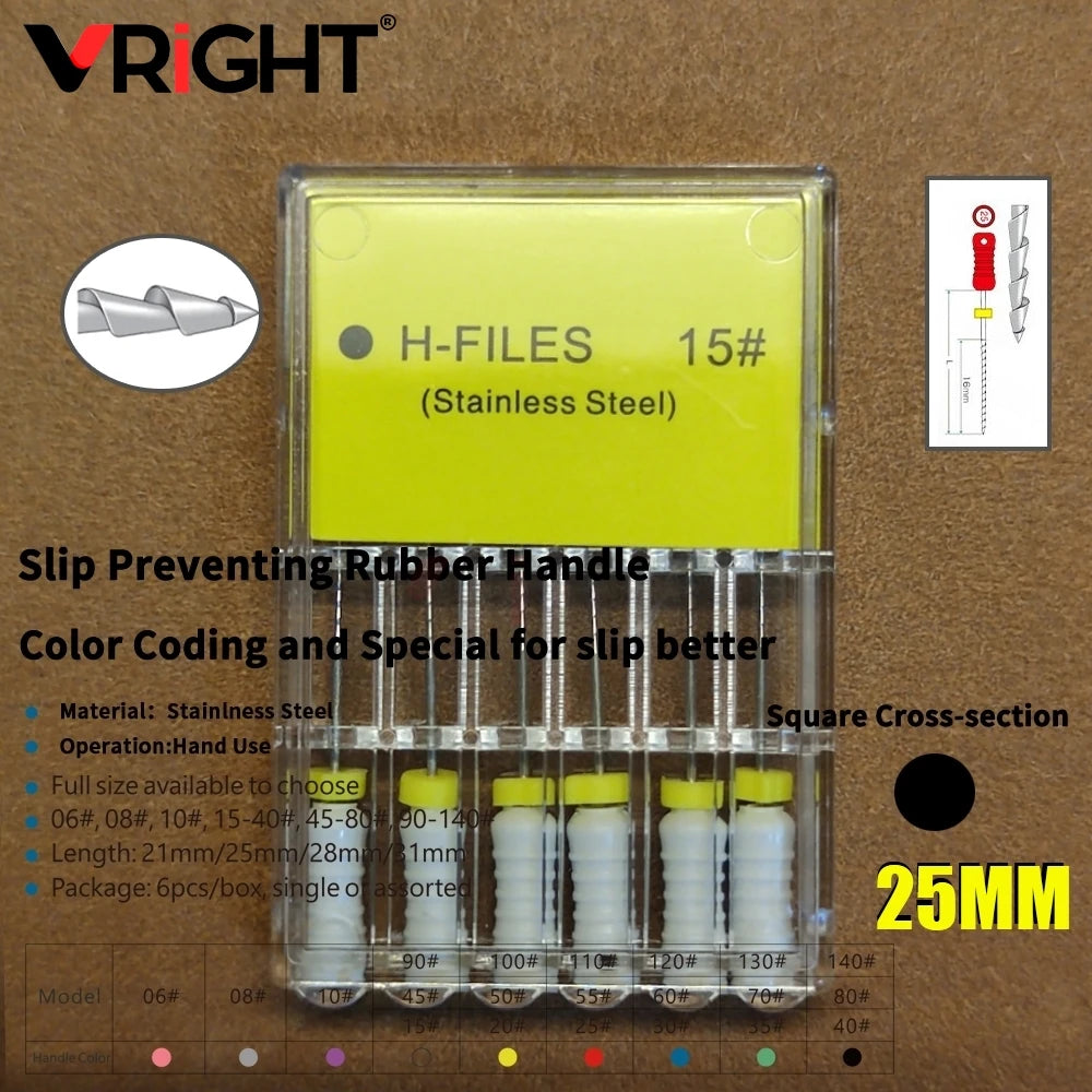 Endodontic Hand File Set (H-Files, Reamers & Spreaders)