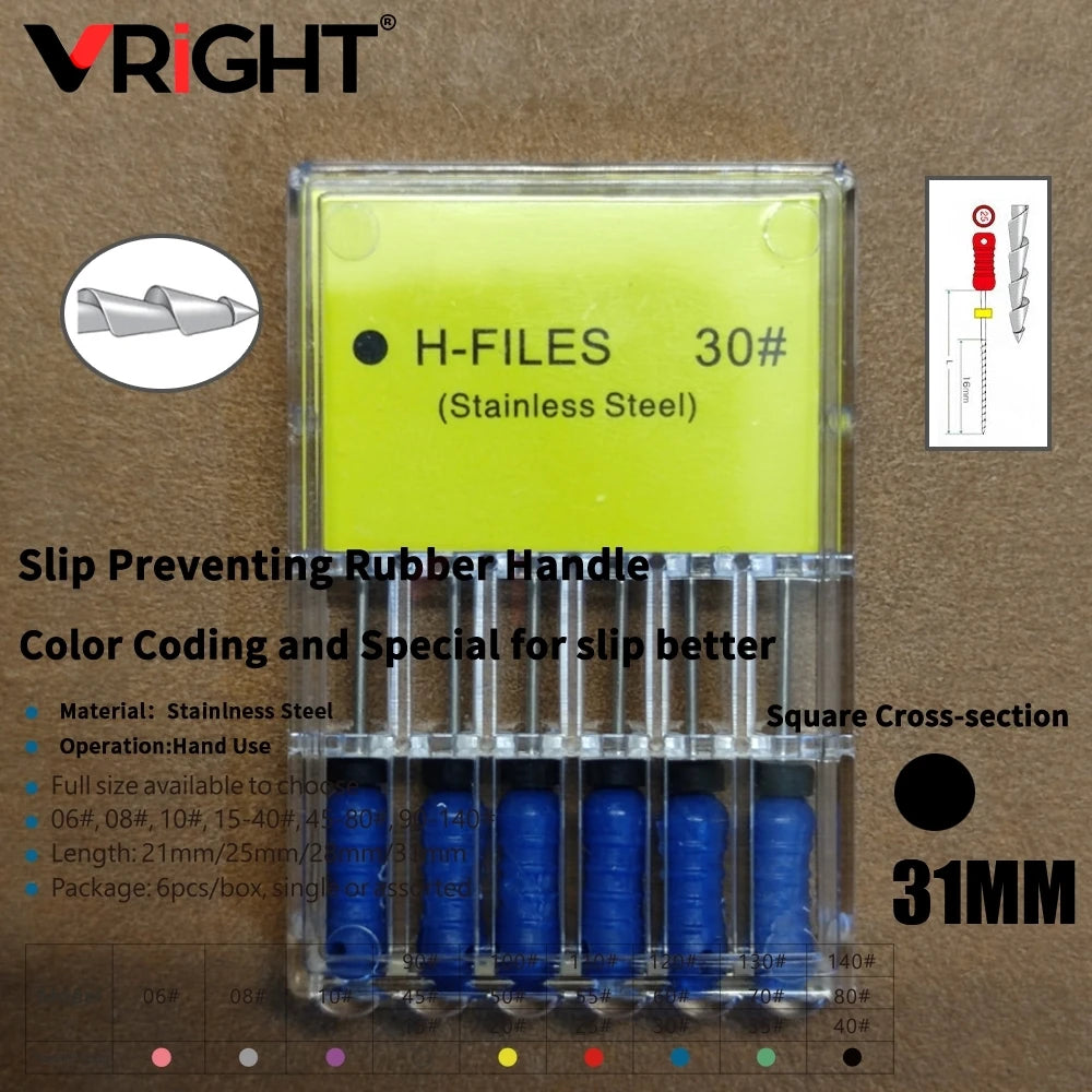 Endodontic Hand File Set (H-Files, Reamers & Spreaders)