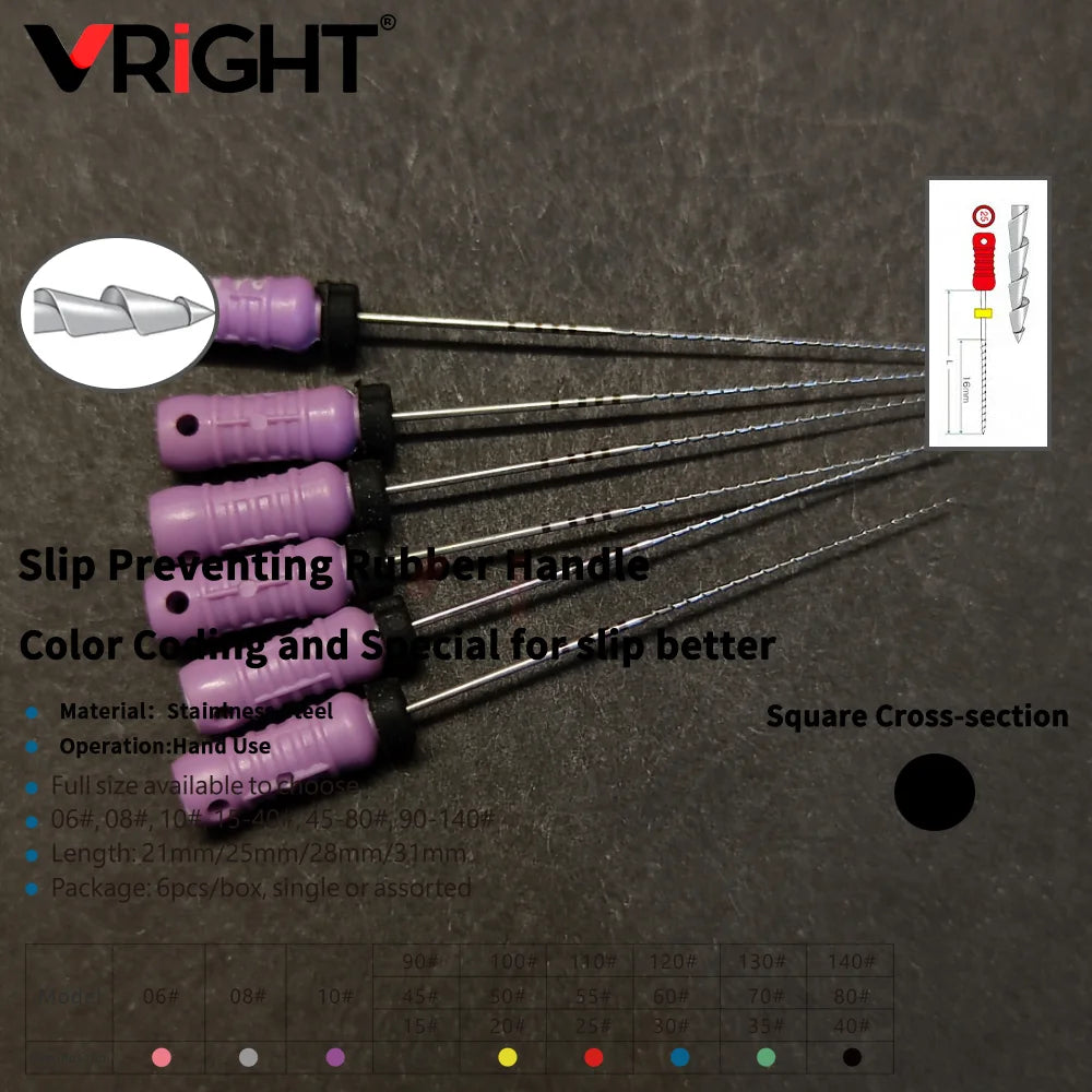 Endodontic Hand File Set (H-Files, Reamers & Spreaders)