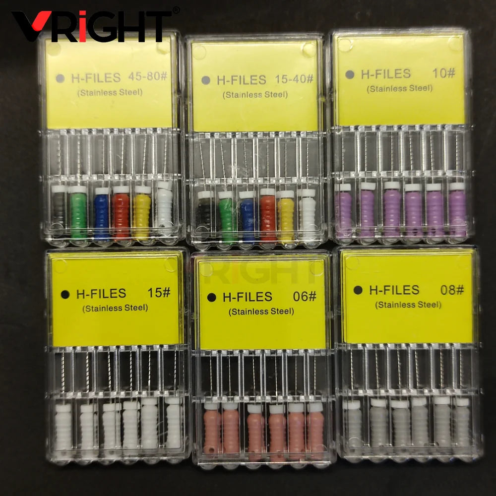 Endodontic Hand File Set (H-Files, Reamers & Spreaders)