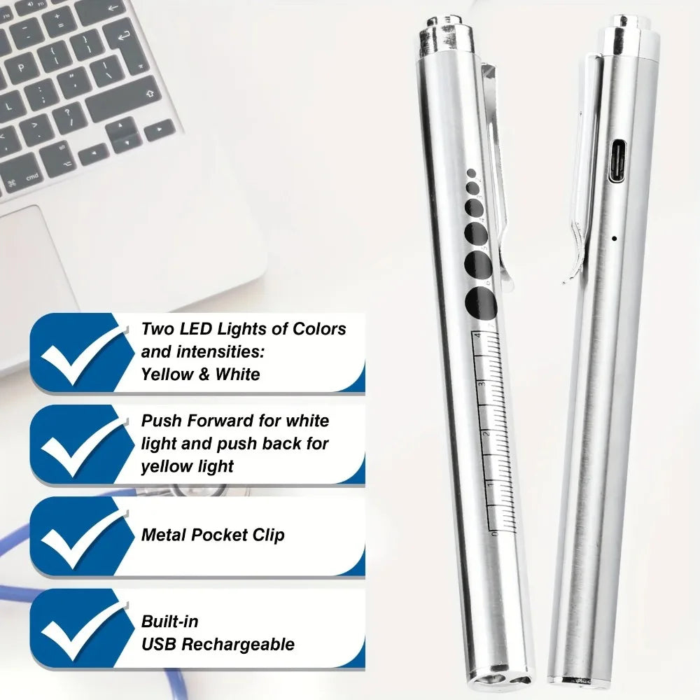 Rechargeable Pupil Gauge Penlight