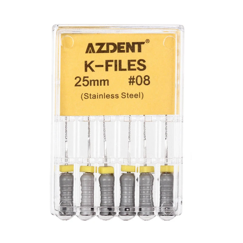 AZDENT K-Files (21/25/31mm, 6-Pack)