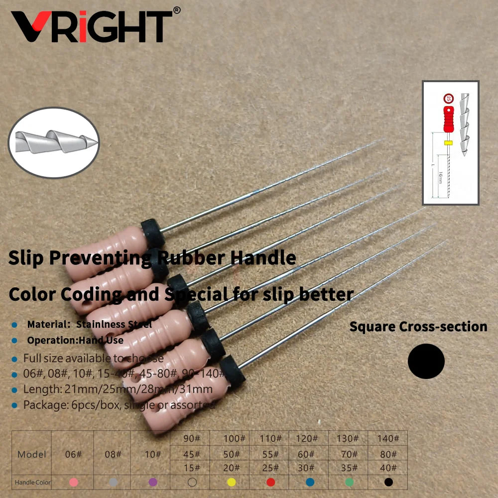 Endodontic Hand File Set (H-Files, Reamers & Spreaders)
