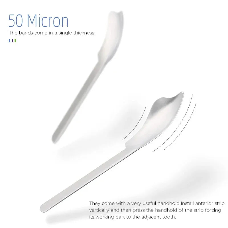 12pcs/30pcs/box Dental Twin-Sided Anterior Matrix Systems for Proximal Restoration Large & Small Sizes for Composite Filling