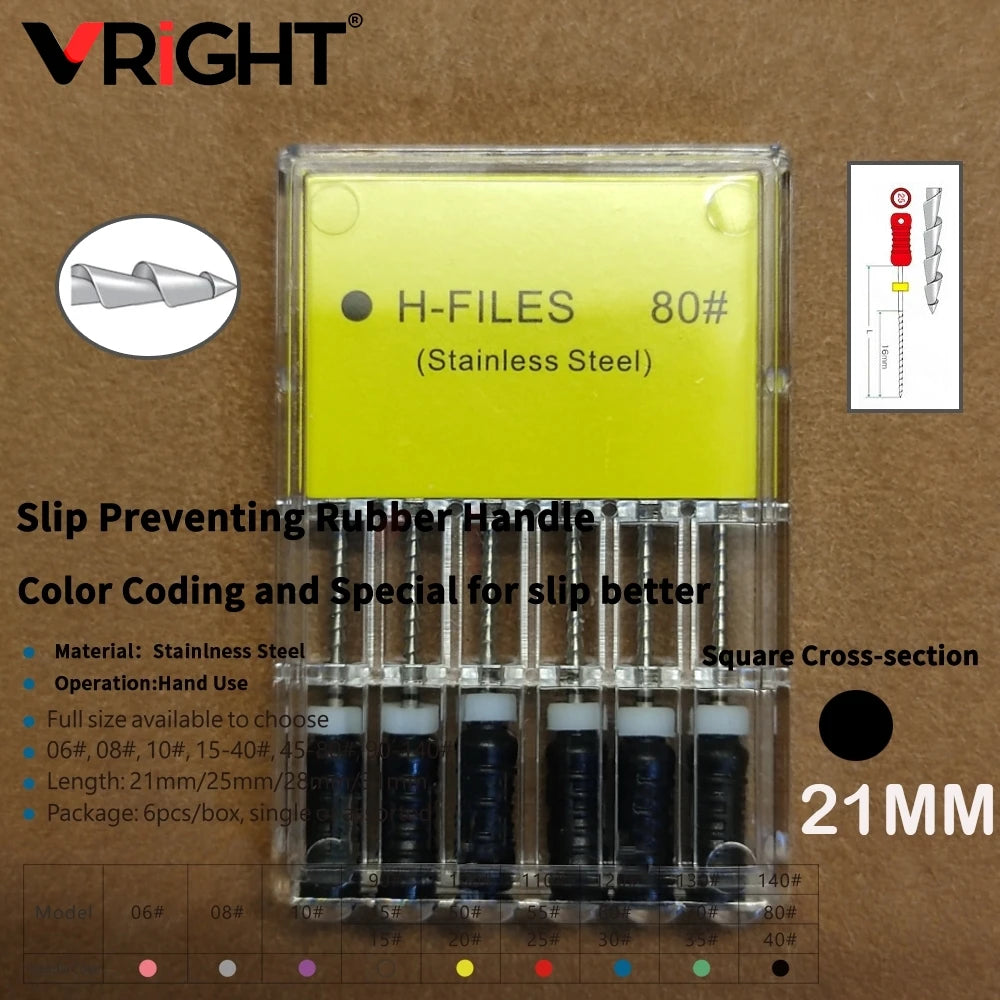 Endodontic Hand File Set (H-Files, Reamers & Spreaders)