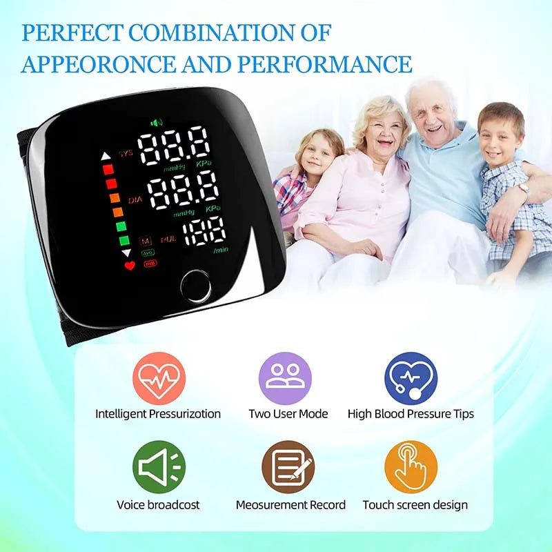 Voice-Guided Wrist Blood Pressure Monitor
