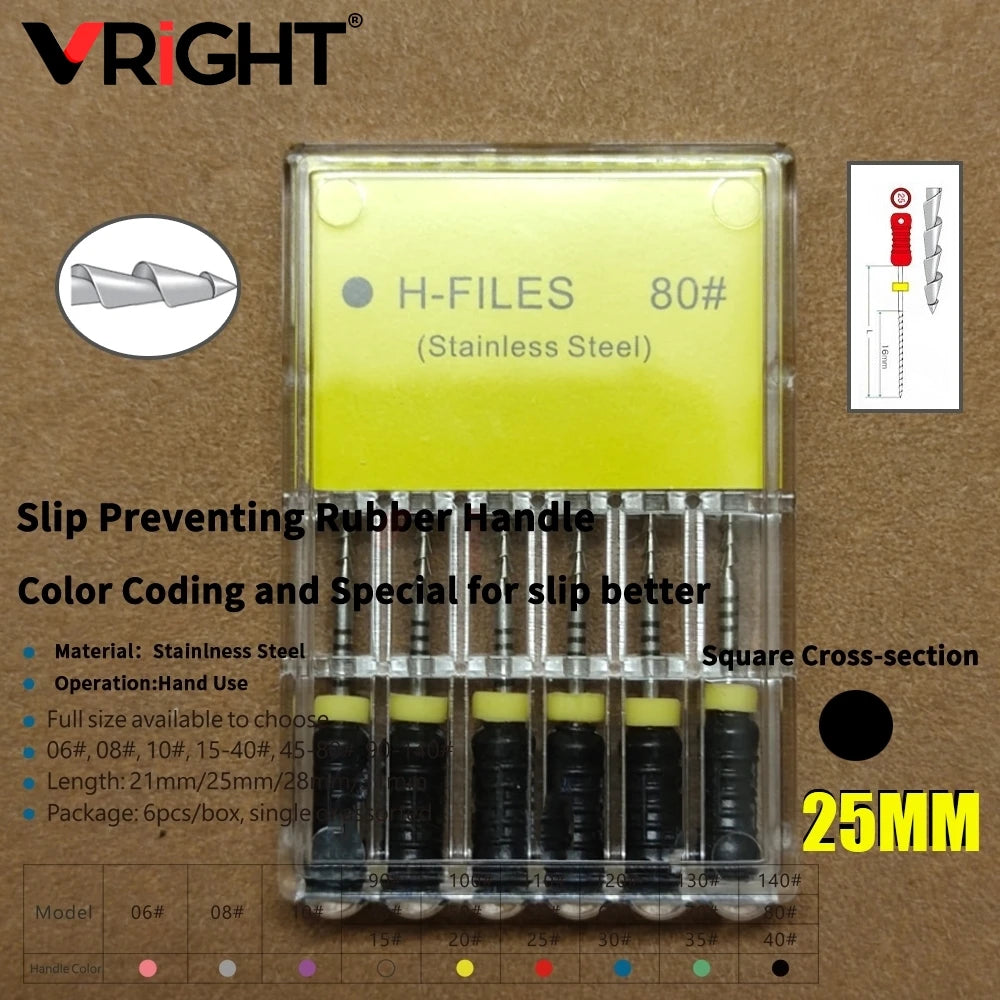 Endodontic Hand File Set (H-Files, Reamers & Spreaders)