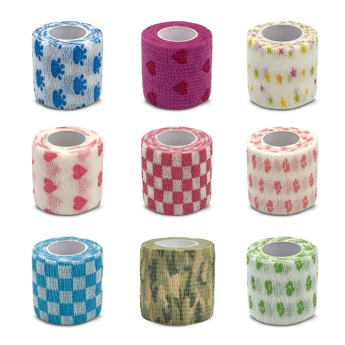 Colourful Self-Adhesive Sports Wrap Tape