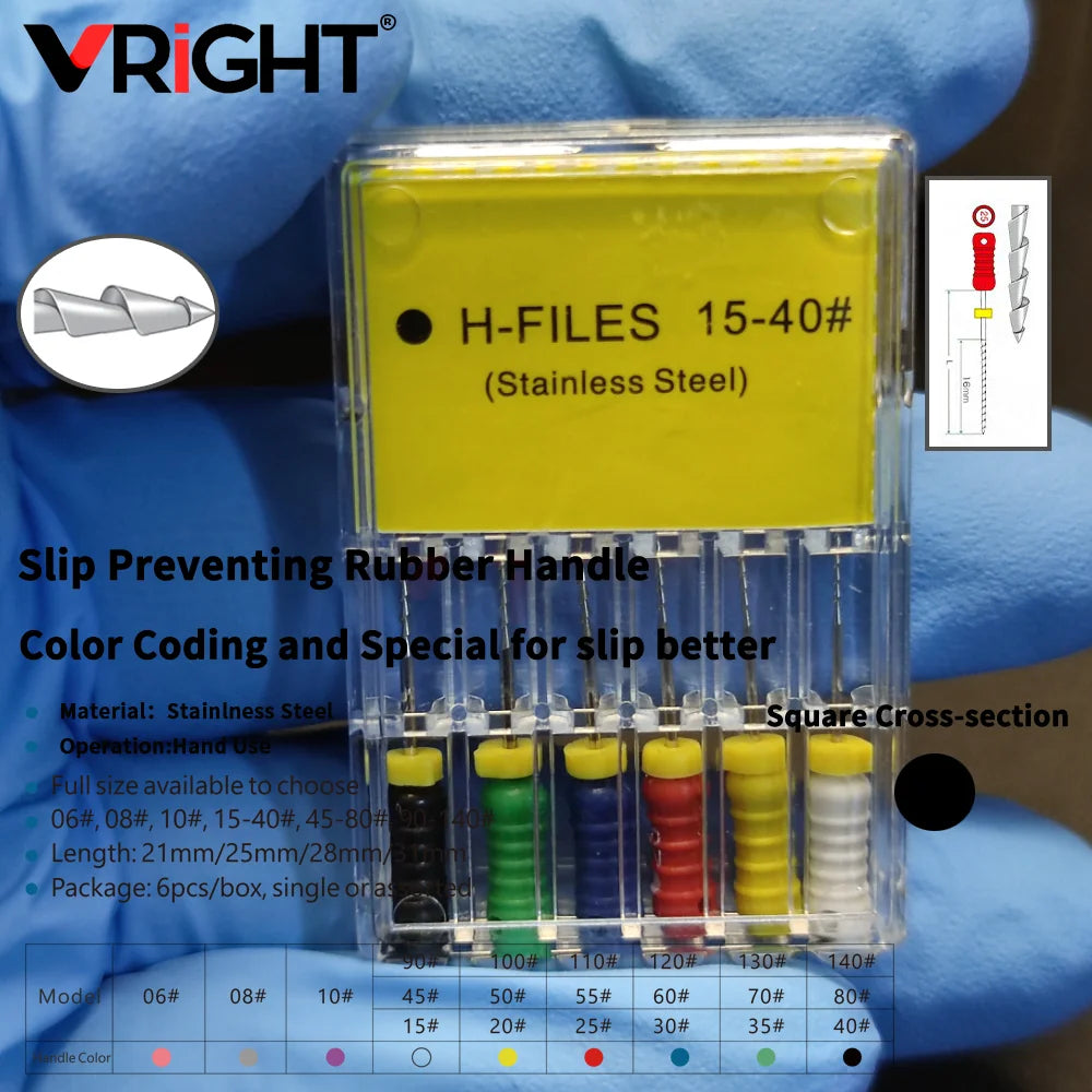 Endodontic Hand File Set (H-Files, Reamers & Spreaders)