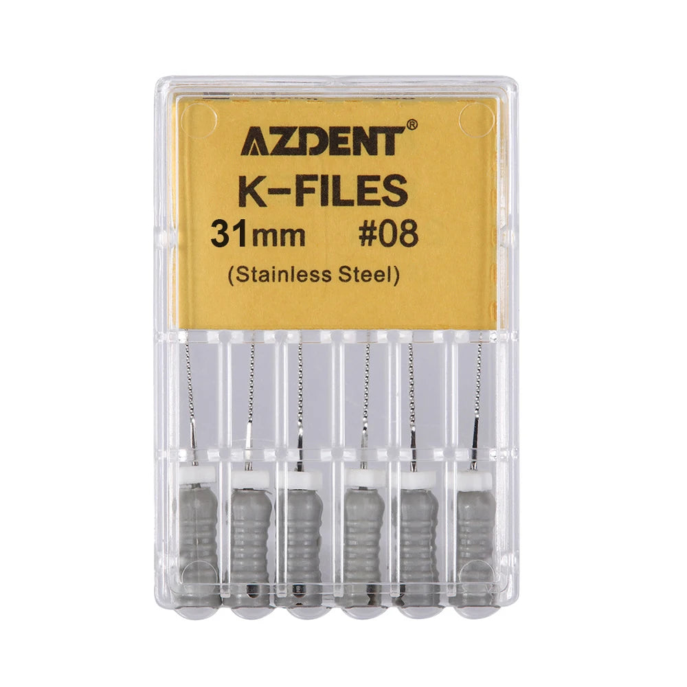 AZDENT K-Files (21/25/31mm, 6-Pack)