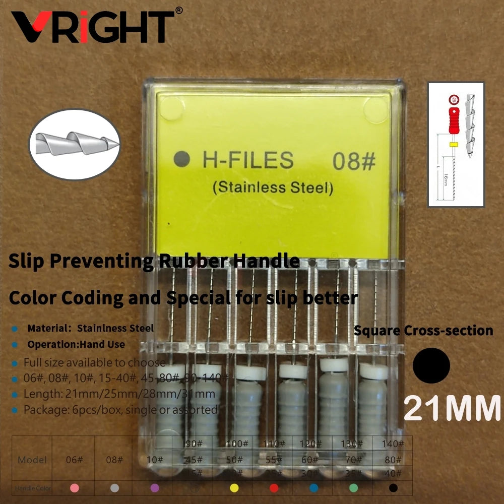 Endodontic Hand File Set (H-Files, Reamers & Spreaders)