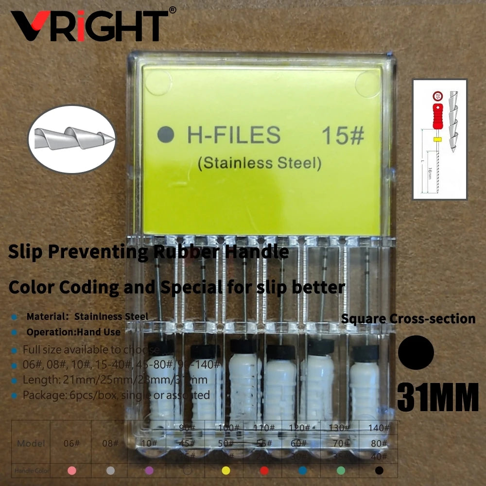 Endodontic Hand File Set (H-Files, Reamers & Spreaders)