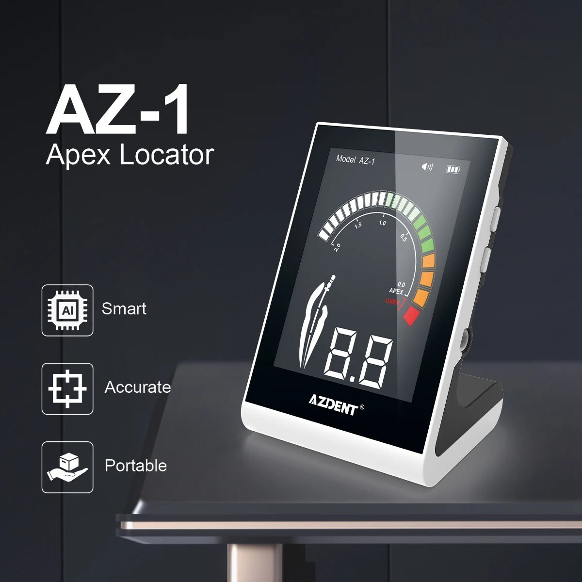 AZDENT Cordless Endo Motor with Apex Locator
