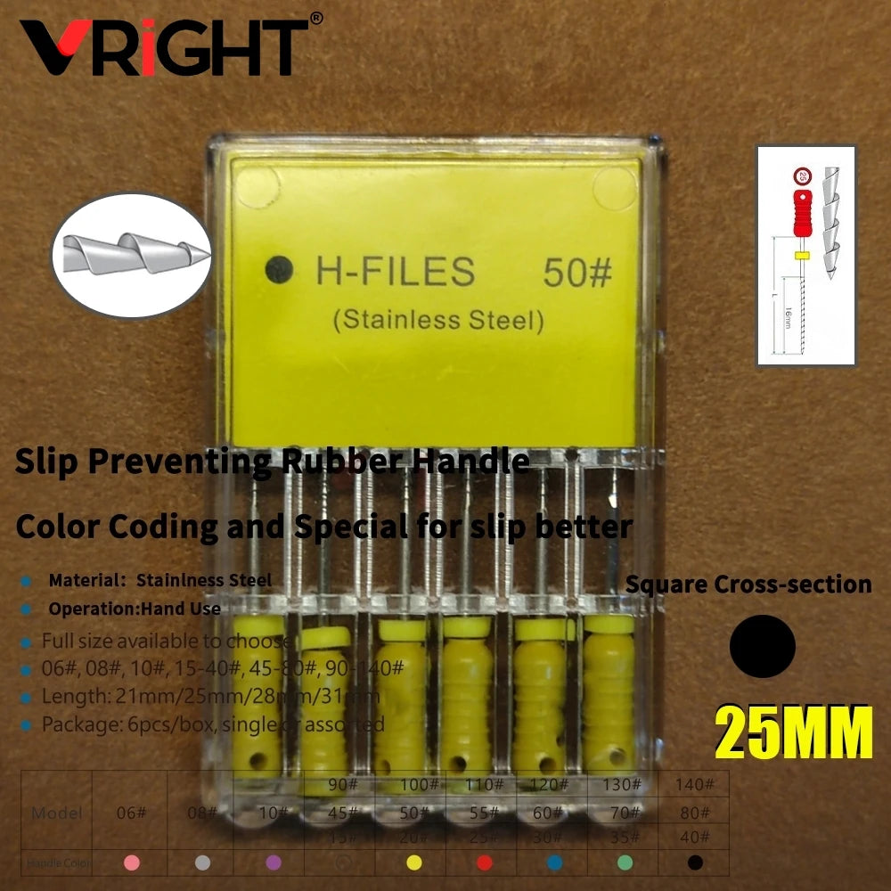 Endodontic Hand File Set (H-Files, Reamers & Spreaders)
