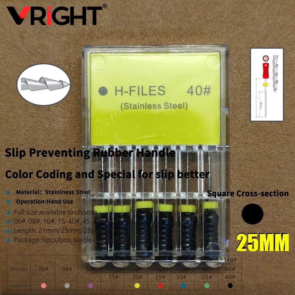 Endodontic Hand File Set (H-Files, Reamers & Spreaders)