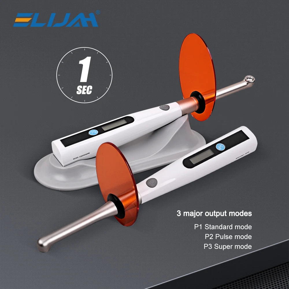Dental Curing LED Lamp Wireless 1 Second Cure Light 800-1400mw/cm² Dentistry Equipment