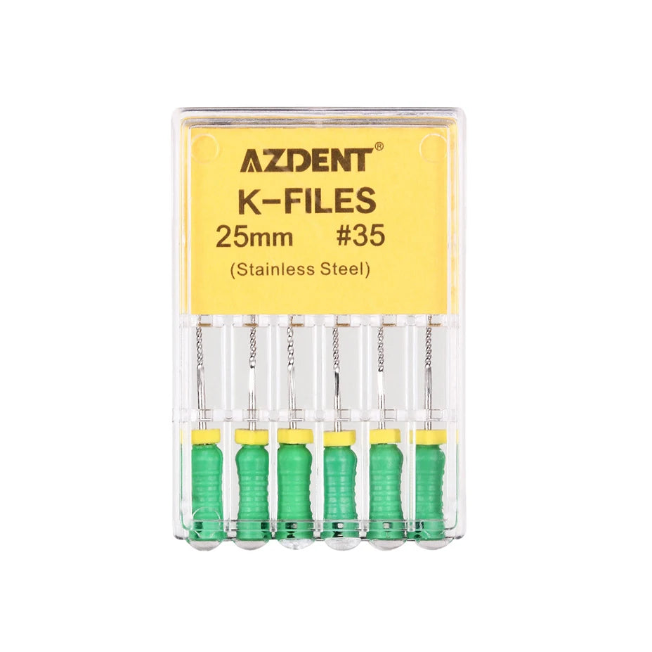 AZDENT K-Files (21/25/31mm, 6-Pack)