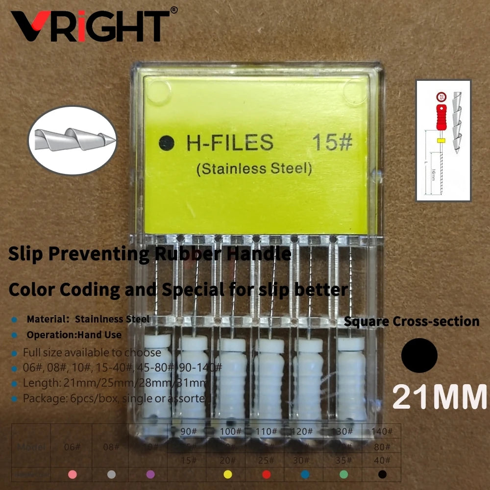 Endodontic Hand File Set (H-Files, Reamers & Spreaders)