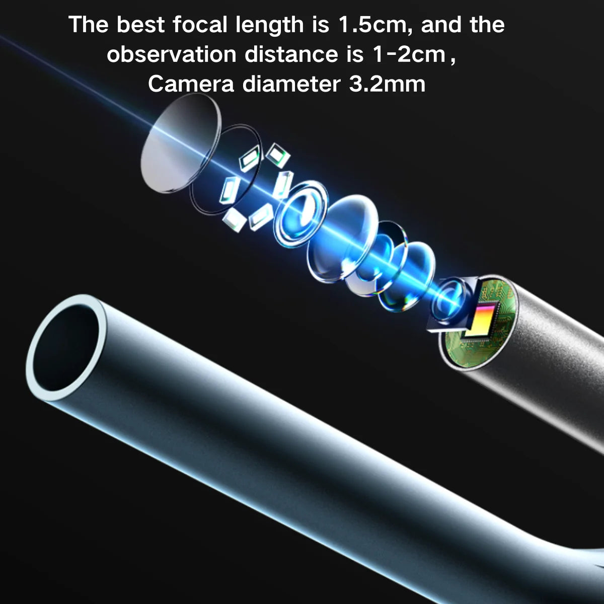 HD Digital Visual Otoscope (Integrated 1.8" Diagnostic Screen)