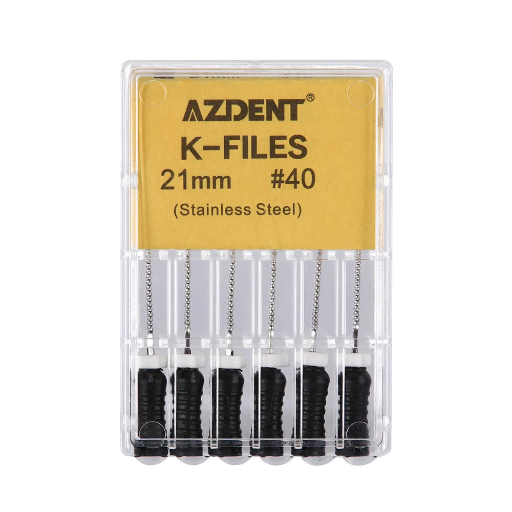 AZDENT K-Files (21/25/31mm, 6-Pack)
