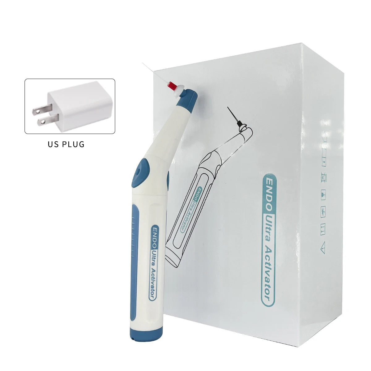 Wireless Ultrasonic Endo Activator (60 Tips, Rechargeable)